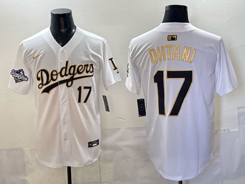 Men 2026 Nike Los Angeles Dodgers #17 Ohtani White Game MLB Jersey 011->los angeles dodgers->MLB Jersey